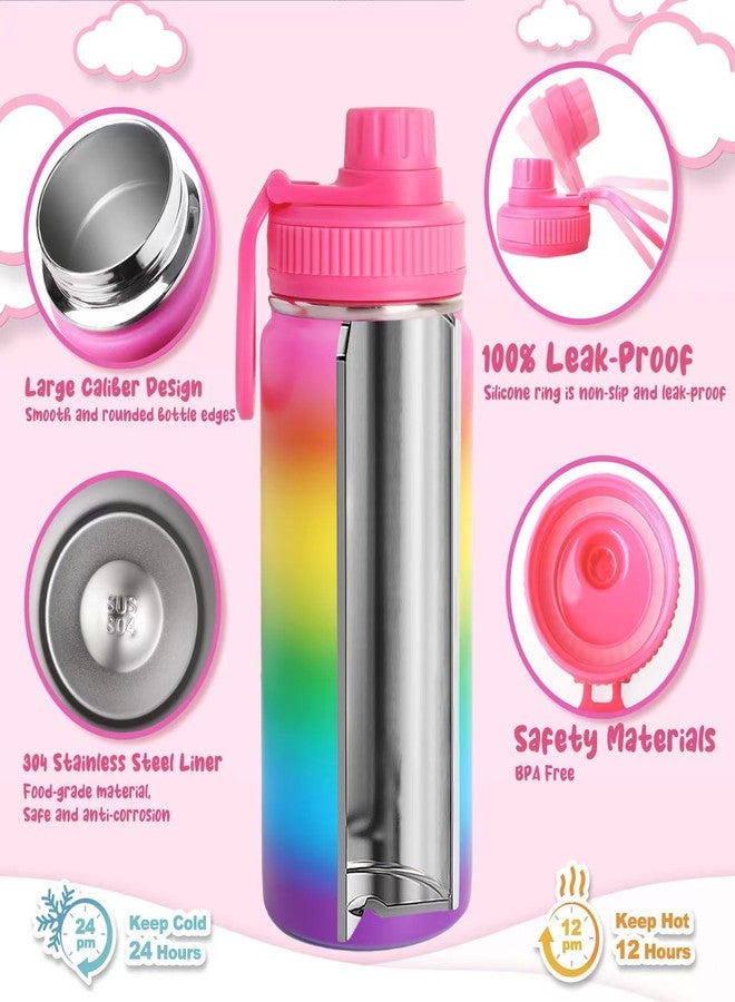 Wninbu Decorate Your Own Water Bottle Kits for Girls,Stainless Steel Unicorn Water Bottle Girls,Arts and Crafts Ages 4-6-8-10,Gem Art Unicorn Toys Gifts Birthday Christmas Stocking Stuffers (Unicorn) - Image 2